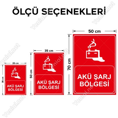 Akü Sarj Bölgesi Levhasi