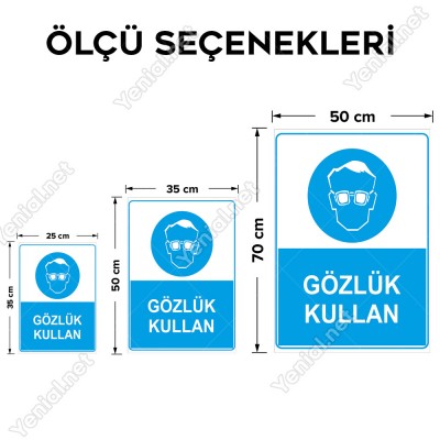 Gözlük Kullan Levhası