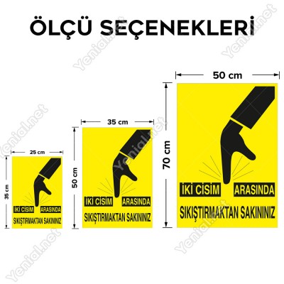 İki Cisim Arasında Sıkıştırmadan Sakınınız Levhası