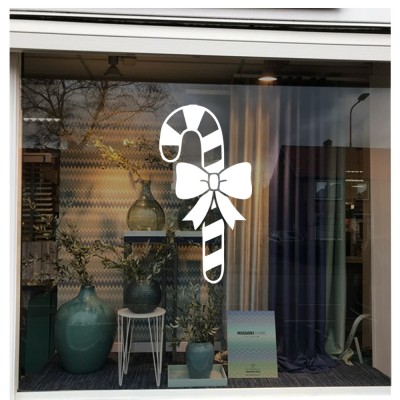 Yılbaşı Süslemeleri Kurdela Süslemeli Değnek