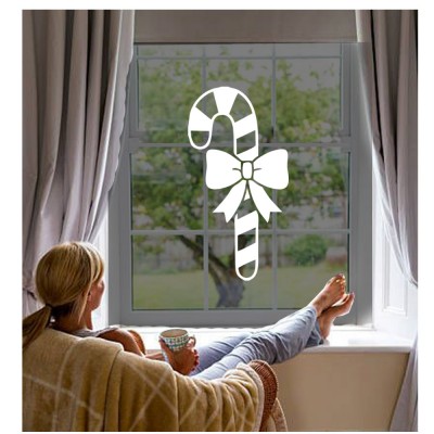 Yılbaşı Süslemeleri Kurdela Süslemeli Değnek