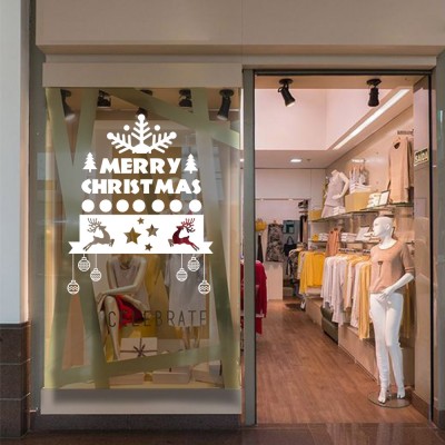 Yılbaşı Süslemeleri Marry Chırıstmas Sticker Yapıştırma