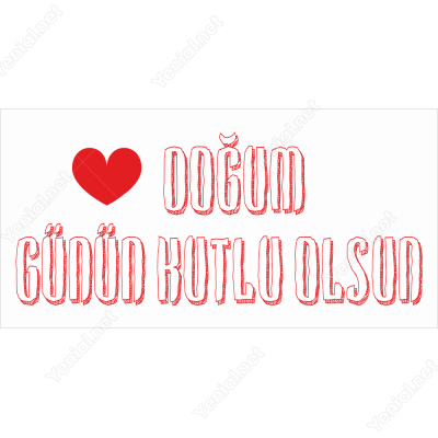 Doğum Günün Kutlu Olsun Branda Afisi