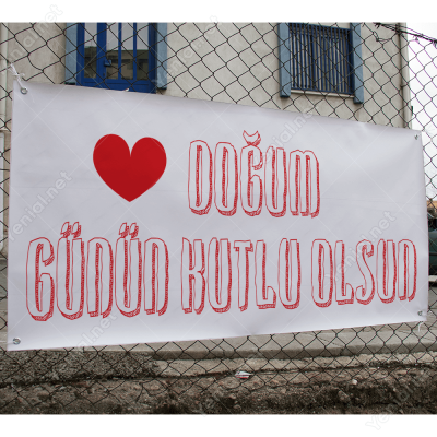 Doğum Günün Kutlu Olsun Branda Afisi