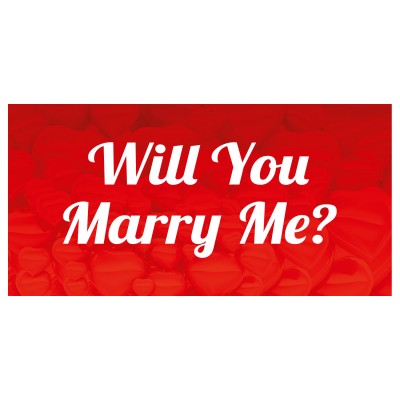 Will You Marry Me Evlilik Teklifi Afişi Pankartı