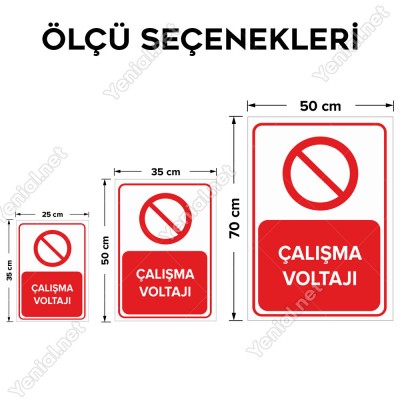 Çalışma Voltajı Levhası