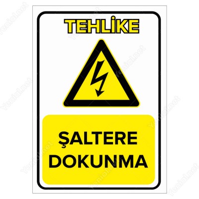 Şaltere Dokunma Levhası