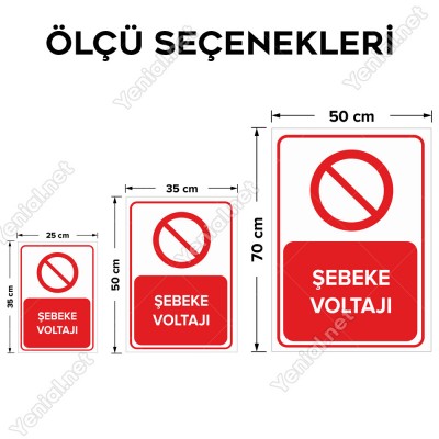 Şebeke Voltajı Levhası