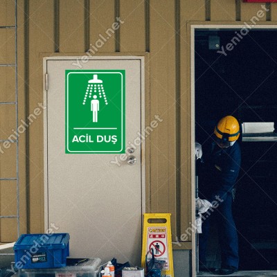 Acil Duş Levhası