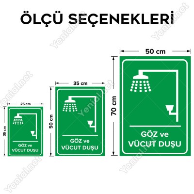 Göz Ve Vücut Duşu Levhası