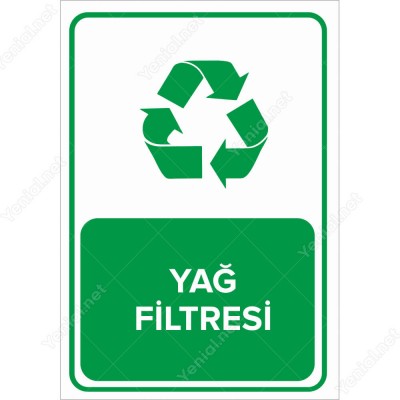 Geri Dönüşüm Yağ Filtresi Levhası