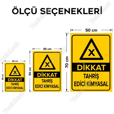 Dikkat Tahriş Edici Kimyasal Levhası