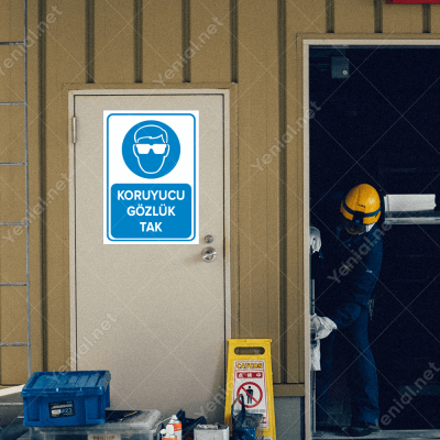 Koruyucu Gözlük Tak Levhası