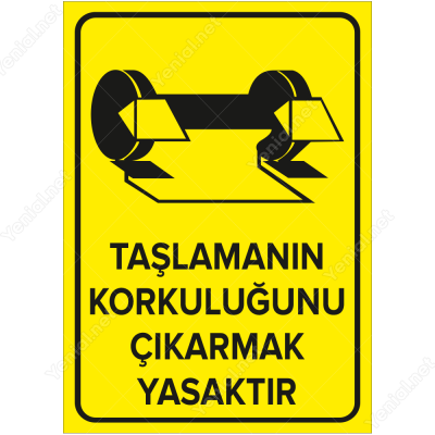 Taşlamanın Korkuluğunu Çıkarmak Yasaktır Levhası