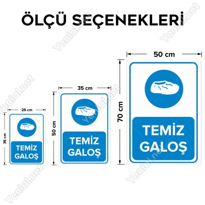 Temiz Galoş Levhası