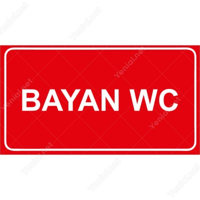 Bayan Wc Şekilli Yönlendirme Levhası
