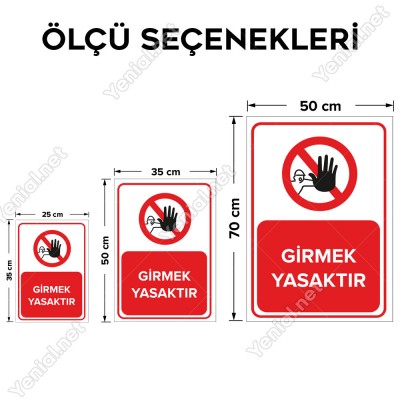 Girmek Yasaktır Levhası