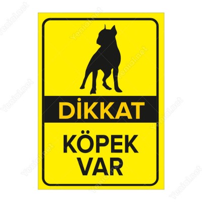 Dikkat Köpek Var Dobermen Levhası