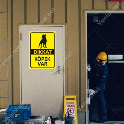 Dikkat Köpek Var Dobermen Levhası