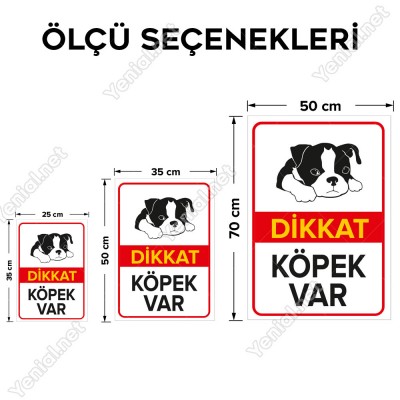 Dikkat Köpek Var Levhası Minik Boston Terrier