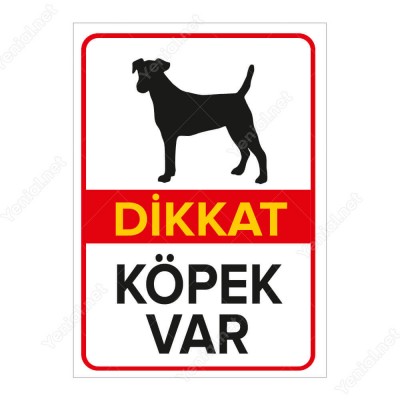 Dikkat Köpek Var Levhası Rottweiler
