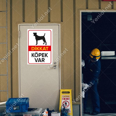 Dikkat Köpek Var Levhası Rottweiler