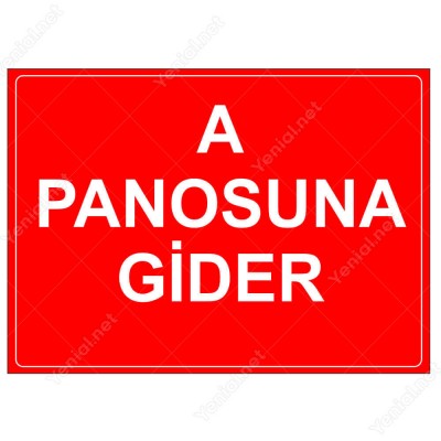 A Panosuna Gider Levhası