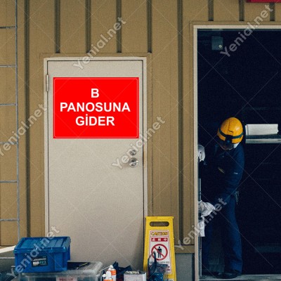 B Panusuna Gider Levhası