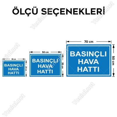 Basınçlı Hava Hattı Levhası