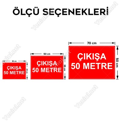 Cıkısa 50 Metre Levhası